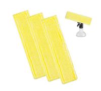 EUYKQNOI 3 Pcs Chiffons de Nettoyage en Microfibre pour Karcher Bonnette Microfibre Lingette pour Lave Vitre Karcher WV2 WV5 WV6 Plus Premium pour Nettoyeur Vitre Aspirateur de Fenêtre Accessoires