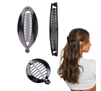 EUYKQNOI 3 Pcs Pince Banane Cheveux Femme,Banana Clip Pettine per Capelli,Pince Cheveux Femme,Hair Clips,Pinces à Cheveux pour Femmes A Coda Di Pesce,Pinces Queue de Poisson pour Boucles Grossières Ré