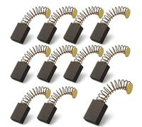 EUYKQNOI Balais Charbon 5x8x15mm pour Meuleuse d'Angle - Lot de 10 Pièces Compatible Bosch/Makita/Dewalt - Haute Conductivité Graphite, Pour Marteau Piqueur et Scie Circulaire