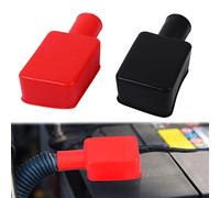 EUYKQNOI Bornes de Batterie Couvre, 2 Pièces Capuchon Battery Terminal, Caoutchouc Bornes Bouchon Protecteur, Borne de Batterie Couvercle Isolant, pour Voitures, Camions, Moto