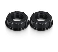 EUYKQNOI Bouchon Adaptateur IBC S60x6 pour Cuve 1000L - 2 Pièces - 1 Pouce Filetage Intérieur - Joint PE Renforcé - Compatible Robinets et Raccords