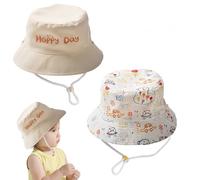 EUYKQNOI chapeau bebe fille Bonnets,Casquettes et Bobs bébé Fille,Chapeau de bébé pour garçons et Filles,Chapeau de pêcheur Pare-Soleil d'été et Protection solaire,Conception de vêtements Double Face
