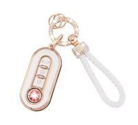 EUYKQNOI coque cle adapté à fiat 500 Housse de Protection couvre clé fiat pour clé de Voiture en TPU pour Fiat 3 Boutons 500 500L Brava Bravo Doblo Ducato FiorinoStilo Lancia Flip Porte-clés Pliable