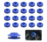 EUYKQNOI Ensemble d'oeillets en Plastique 20 pièces oeillets pour baches Œillets Bleus pour Bâches Oeillets Plastique Bâche 28 x 28 x 12 mm Œillet de Bâche Auto Bloquants,oeillet pour bache
