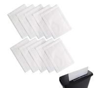 EUYKQNOI Feuilles lubrifiantes pour déchiqueteuse,10 Feuilles d'entretien pour déchiqueteuse, 21,4 x 15,1 cm chacune,huile pour destructeur de papier pour déchiqueteuse papier