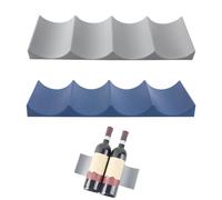 EUYKQNOI Porte Bouteille Vin, 2 Pièces Range Bouteille Frigo, Rangement Bouteille Frigo, Support Bouteille Vin, Étagère à Vin en Plastique Jusqu’à 10 Bouteilles, pour Armoire de Cuisine, Frigo