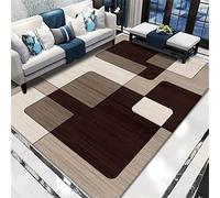 EUYXCRV Tapis De Chambre À Coucher, Tapis De Salon, Tapis De Velours Cristal, Impression Géométrique, Tapis De Table Basse, Tapis De Sol De Couloir 160 x 230 cm