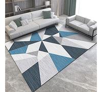 EUYXCRV Tapis De Velours De Cristal Fin De Salon De Chambre À Coucher, Tapis Géométrique Doux, Tapis D'Entrée De Tapis De Canapé De Coussin De Table Basse 160 x 230 cm
