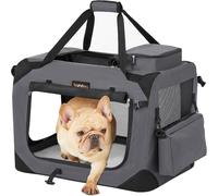 Euziel Sac de transport pliable pour chien - 60 x 42 x 42 cm - Gris