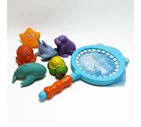 EUZLABBY Jouets De Bain BéBéS, 13 PièCes Ensemble De Jouet De Bain pour GarçOns Et Filles, Animaux Marins avec Dauphins, Pingouins Et Autres Jouets Flottants pour BéBé Enfant 1 2 3 4 5 Ans