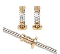 EUZOIX Lot De 2 Écrous À Ressort Cr10 À Axe Z T8 Anti-Retour En Laiton Pour Éliminer Les Écarts, Pour Mise À Niveau D’Imprimantes 3D, Ender 3 Ender 3S Ender 3 Pro V2 Cr-10 Tornado, Tige Filetée Acme 8