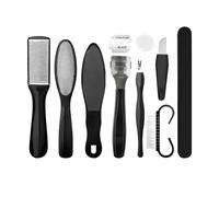 EUZUXU 10 Pièces Kit de Pédicure Professionnel, Kit de Pédicure Professionnels, pour Exfolier les Peaux Mortes et éliminer les Callosités