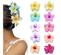 EUZUXU 10 Pièces Pinces à Cheveux en Forme de Fleur Mignonne Accessoire de Coiffure pour Filles