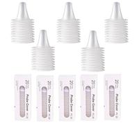 EUZUXU 100pcs Embouts pour Braun Analogique thermomètre Auriculaires, Capuchons Couvre filtres de sonde de Rechange lentilles de Protection, pour thermomètres numériques
