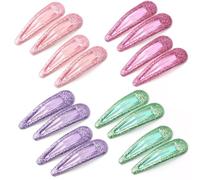 EUZUXU 16 Pcs Briller Clips à Pression pour Cheveux, Clips à Cheveux en Métal Coloré Paillettes Clips à Cheveux Barrettes Accessoires de Coiffure