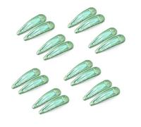 EUZUXU 16 Pièces Barettes Cheveux, Enfant Barrettes à Cheveux en Métal, Snap Barettes BB, Briller Clips à Pression pour Fille Enfant Bébé(Vert)