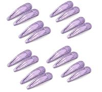 EUZUXU 16 Pièces Barettes Cheveux, Enfant Barrettes à Cheveux en Métal, Snap Barettes BB, Briller Clips à Pression pour Fille Enfant Bébé(Violet)