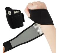 EUZUXU 2PCS Support de Poignet, Attelle Poignet Gauche et Droit, Serre-Poignets Soulager la Douleur, pour Gym, Fitness, Sport, Bandage Serre Poignet Unisex - Noir