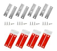 EUZUXU 4 Pièces Aimants Ultra Fins et Puissants pour Porte de Placard, Loquet Magnétique Très Fin, Aimant de Porte de Cuisine Magnétique, pour Portes Coulissantes,Tiroirs,Fenêtres,Armoires