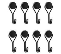 EUZUXU 8 Pièces Crochets Magnétiques, Puissant Aimant Néodyme, pour Cuisine, Gadgets, Chambre à Coucher, Casiers, Bureau, Réfrigérateurs, Lumières Décoratives