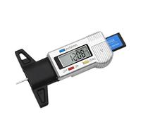 EUZUXU Jauge de Profondeur Roulement Numérique, Écran LCD Numérique, 0-25.4mm de Profondeur Numérique, pour Voitures, Camions et Motos-Argent
