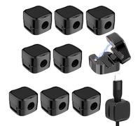 EUZUXU Lot de 10 Clip Câble, Gestion des Câbles, Autocollants, Organiseurs de Câbles pour Bureau, Ustensiles de Cuisine, Câbles d'alimentation, Câble HDMI, Câbles Audio