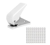 EUZUXU Lot de 100 Perforatrices pour Fléchettes avec Anneaux en O en Métal, Accessoire Léger pour Fléchettes, Kit de Perforation de Fléchettes