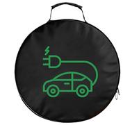EV Cable Bag - Sturdy Oxford Cloth Holder, Waterproof Charging Wire Storage Organizer, Protective Cube Shape Container | Portable Electric Vehicle Lead Carrier, Trunk RV Camper Travel Luggage Packs