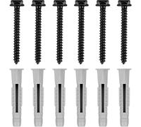 Ev034 Kit De Vis Et Chevilles Pour Support Mural Tv Pour Mur En Béton Et Poutres En Bois, Avec Vis Hexagonales M6 X 60 Mm Et Chevilles, Accessoires Pour Support Tv[Audio323]