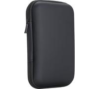EVA antichoc 3,5 pouces Disque dur Sac de transport 3,5 "Organisateur Portable HDD externe Banque d'énergie Câble Accessoires Porter à la main Sac de voyage protéger Sac【Noir】