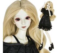 EVA BJD Poupée SD 1/3 61 cm avec boule articulée Vampire Girl BJD Poupée blanche Peau blanche Maquillage Robe noire Yeux en verre