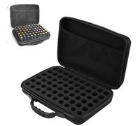 EVA Boîte Huile Essentielle, 60 Grilles Huiles Essentielles Housse De Transport Boite Rangement Huiles Essentielles, Aromathérapie Sac De Rangement Trousse De Toilette Voyage Pour 5ml 10ml 15ml