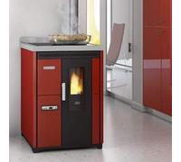 EVA CALOR - STUFA CUCINA A PELLET EVA CALOR NINA NERO PIASTRA FERRO 7.5 KW - 31428