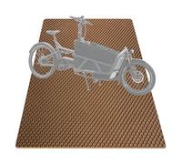 EVA Drive Riese&Müller Load 60 - Tapis de sol antidérapant - Accessoires de vélo de chargement - Facile d'entretien et respectueux de l'environnement - Sans bordure - Couleur marron