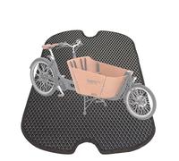 EVA Drive Tapis de protection de qualité supérieure pour Babboe City - Tapis de sol pour vélo de transport - Accessoires de vélo de transport - Avec bordure - Couleur : noir