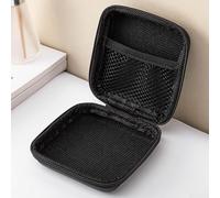 Eva Étui de rangement en fibre de carbone pour casque d'écoute Noir 10 x 10 x 4 cm