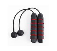 EVA Handle Cordless Jump Rope Fitness Fat Burning Cordless Small Ball Jump Rope (red)