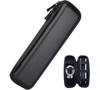 EVA Housse de Transport, Pencil Case Sac Pochette Étui Rigide avec Poche en Filet et Bande Élastique Compatible avec Apple Pencil Pro/(2e/1re Génération) Stylo Plume Stylo à Bille Crayon Stylet, Noir