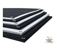 EVA MOAM COSPlay - 1 mm (1 mm a 10 mm) - noir ou blanc - Feuille de 14 """" ""x 39"" ""- mousse artisanale ultra haute densite 85 kg / m3 - par la mou