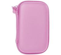 EVA Power Bank Étui de voyage en polyuréthane résistant aux chocs avec poche en maille pour câbles et accessoires, compatible avec les modèles Baseus et Romoss, rose