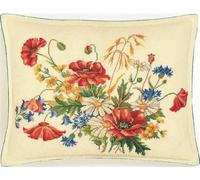 Eva Rosenstand coussin point de croix set "bleuet", motif à compter, 35x45cm