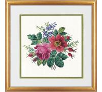 Eva Rosenstand Kit de broderie au point de croix Bouquet de fleurs