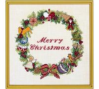 Eva Rosenstand Kit de broderie au point de croix Merry Christmas