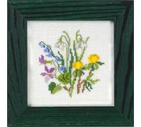 Eva Rosenstand Kit de broderie au point de croix Mini jardin printemps