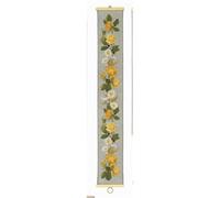 Eva Rosenstand Kit de broderie au point de croix Motif roses jaunes