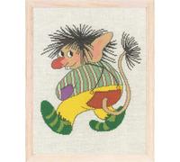 Eva Rosenstand Kit de broderie au point de croix Motif trolls et père