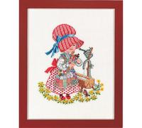 Eva Rosenstand Kit de point de croix Motif fille avec troug d'eau