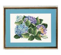 Eva Rosenstand Kit de point de croix motif hortensia compté