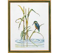 Eva Rosenstand Kit de point de croix Motif martin-pêcheur