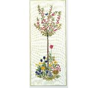Eva Rosenstand Set de point de croix "cerise japonaise", modèle de comptage, 40x95cm